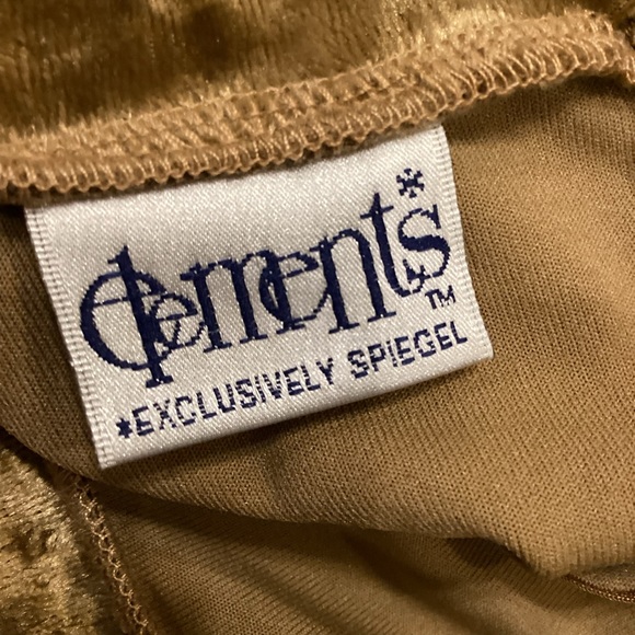 Elements Exclusively by Spiegel Crushed Velvet Bodysuit Large L - Picture 5 of 11